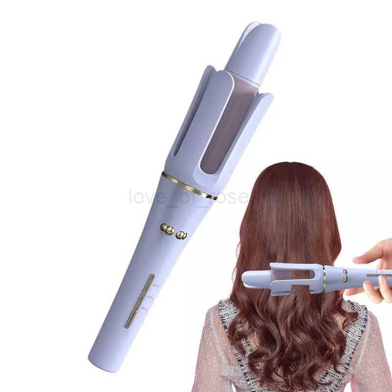 Automatic Curling Wand | Hair Wand Curler | Professional Fast Heating Auto Off 3 Temps Settings Ceramic Barrel Self Curling HairZ240709