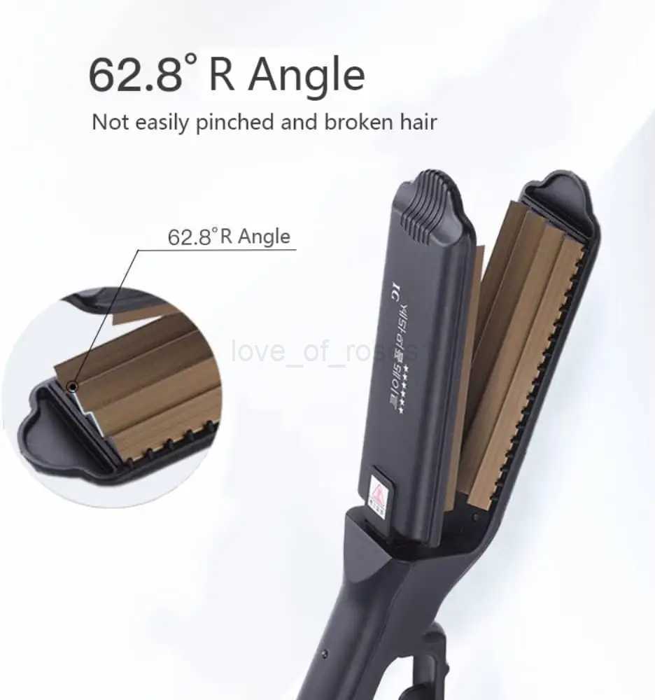 6 Teeth Hair Corrugated Iron For Volumizing And Fluffy Hairstyles Crimping Iron Anti Static Ceramic Hair Crimping Styling ToolM240709