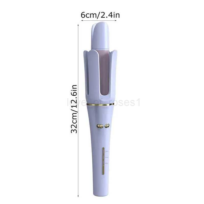 Automatic Curling Wand | Hair Wand Curler | Professional Fast Heating Auto Off 3 Temps Settings Ceramic Barrel Self Curling HairZ240709