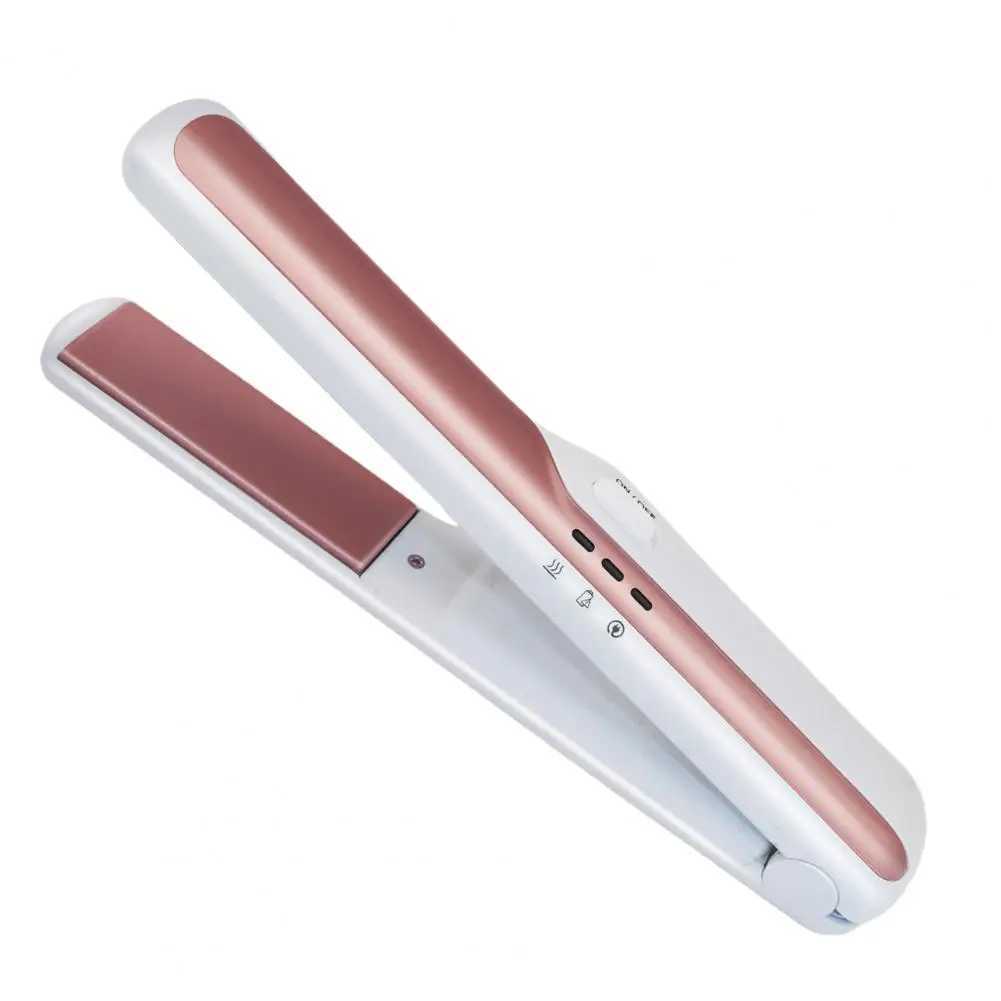 New Arrival Infrared hair straightener portable fast heating dual-use tourmaline ceramic wireless hair straightener Z241022