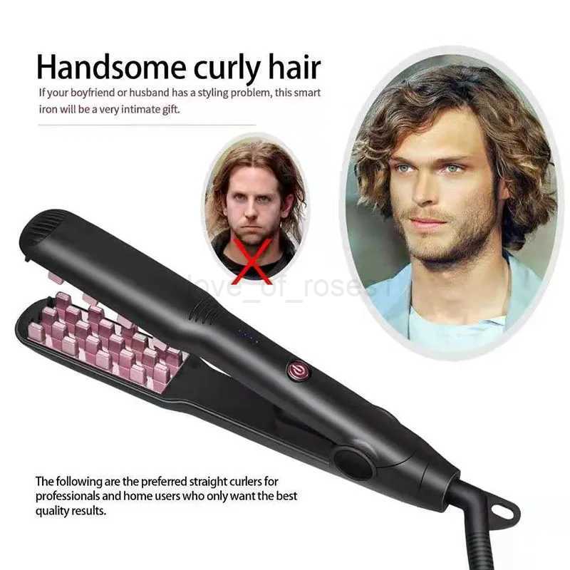 Fluffy Hair Curler Corrugated Curling Iron Ceramic Hair Crimper Volumizer Corn Perm Splint Hair Waver Curling Tongs Styling ToolZ240709