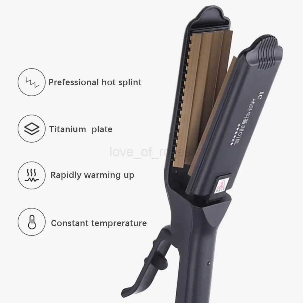 6 Teeth Hair Corrugated Iron For Volumizing And Fluffy Hairstyles Crimping Iron Anti Static Ceramic Hair Crimping Styling ToolM240709