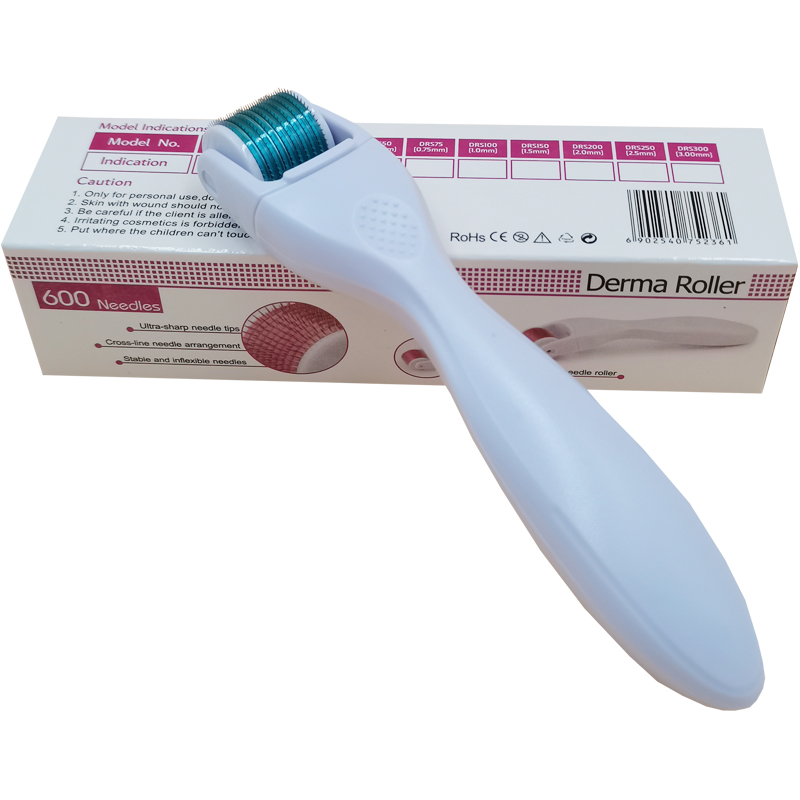 Mezroller Derma Roller Micro Needle DRS600 Stainless Steel Needles Microneedling for Beard Growth Hair Re-Growth Skin Care MTS