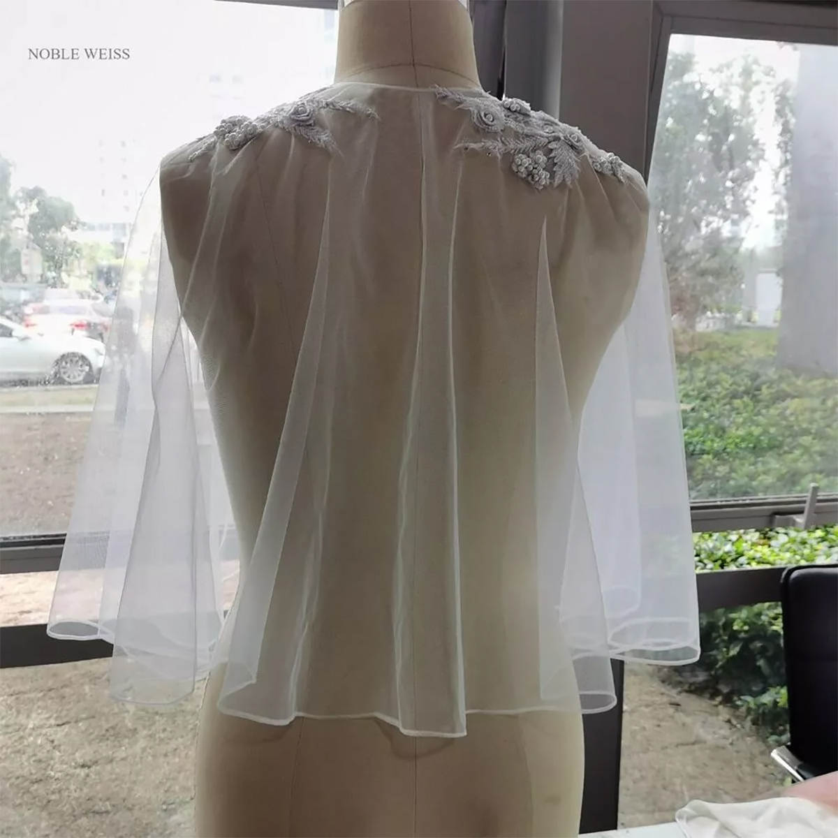 Wedding Accessories Bolero Bridal Cloak Appliques Wedding Cape Women Wrap Cape Evening Wraps Shawl Custom Made