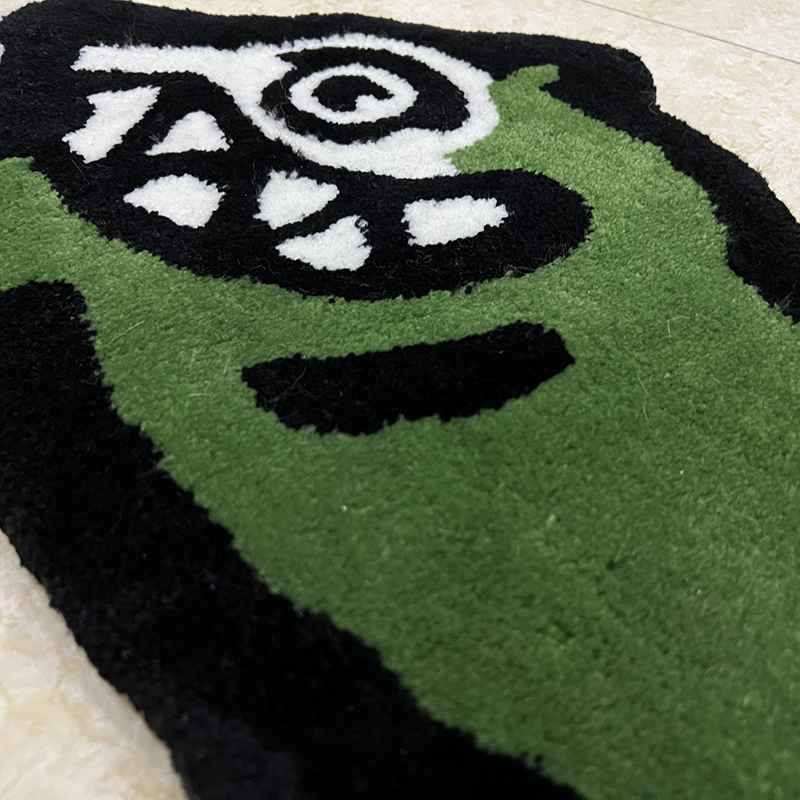 Home Furnishings Artistic Carpet BBC Running Dog Shape Rug Hypebeast Collection Parlor Bedroom Playroom Handtufted Trending Floor Mat Supplier