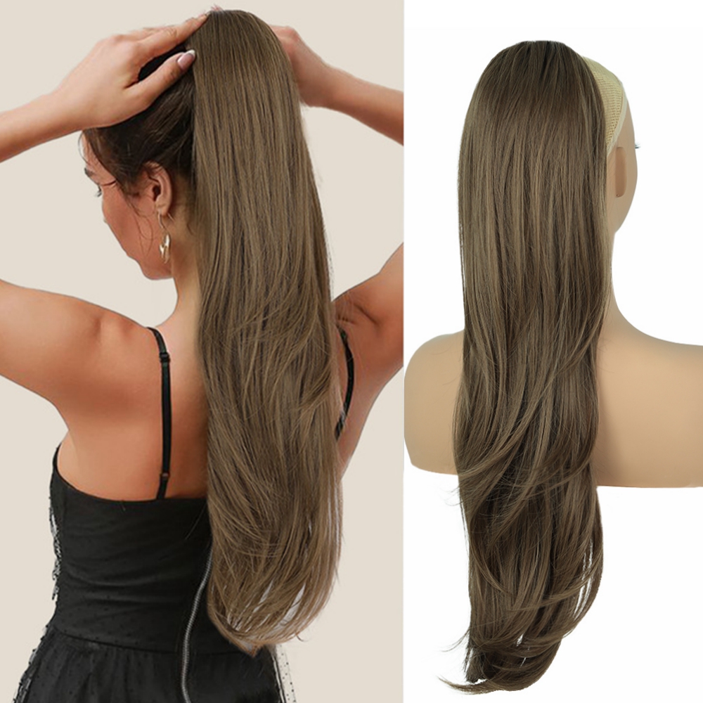 Synthetic Hair Ponytails Big Wavy 1B# 4# Color Hair Extensions R6/15/10# Drawstring Ponytail Curly Products 26inch