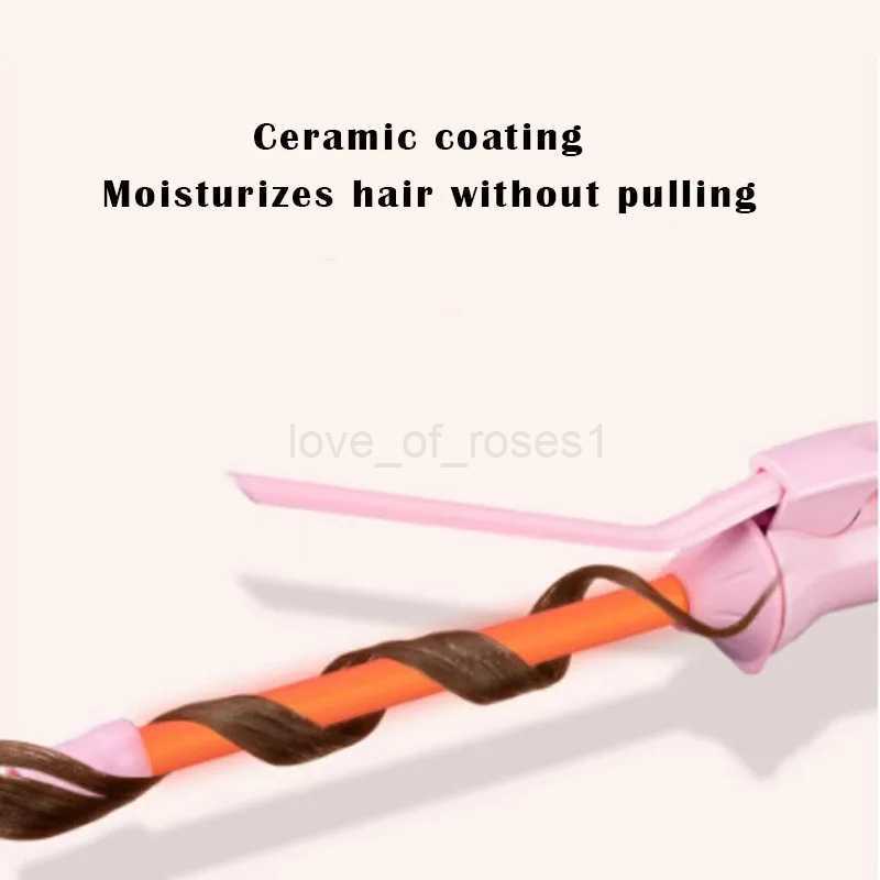 Mini Hair Curling Iron 9mm Curler Wand Professional Curly Tongs Ceramic Electric Salon Styling Tool Small Crimping IronZ240707