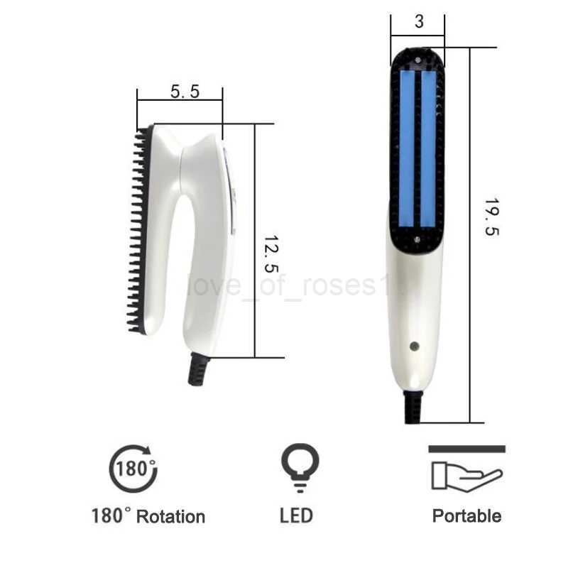Electric Beard Straightener For Men Curling Beard And Beauty Hair Styling Tool Dropshipping To Straighten BeardsM240709
