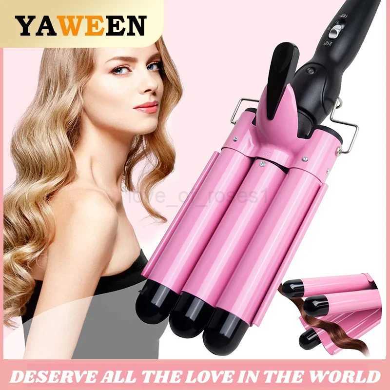 3 Barrel Curling Iron Ceramic Styling Tools for All Hair Styling ToolsProfessional Hair Tools Curler Iron for Hair 25mmM240709