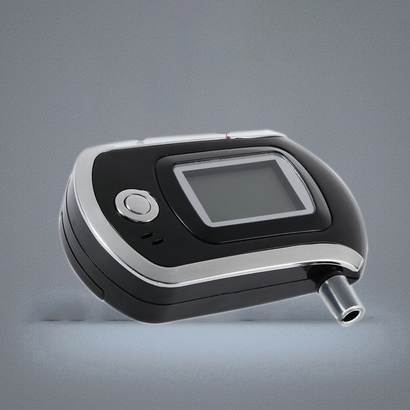 Professional Digital Breath Alcohol Tester Breathalyzer Dispaly with 11 Mouthpieces AT6000 LCD Display DFDF