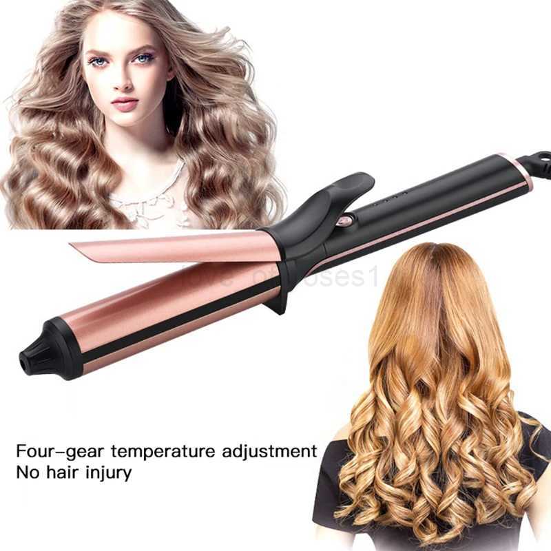 32mm Hair Curling Iron Professional Ceramic Tourmaline Curl Wand Barrel Curler Iron Hair Curlers Rollers Styling Tool For WomanM240709