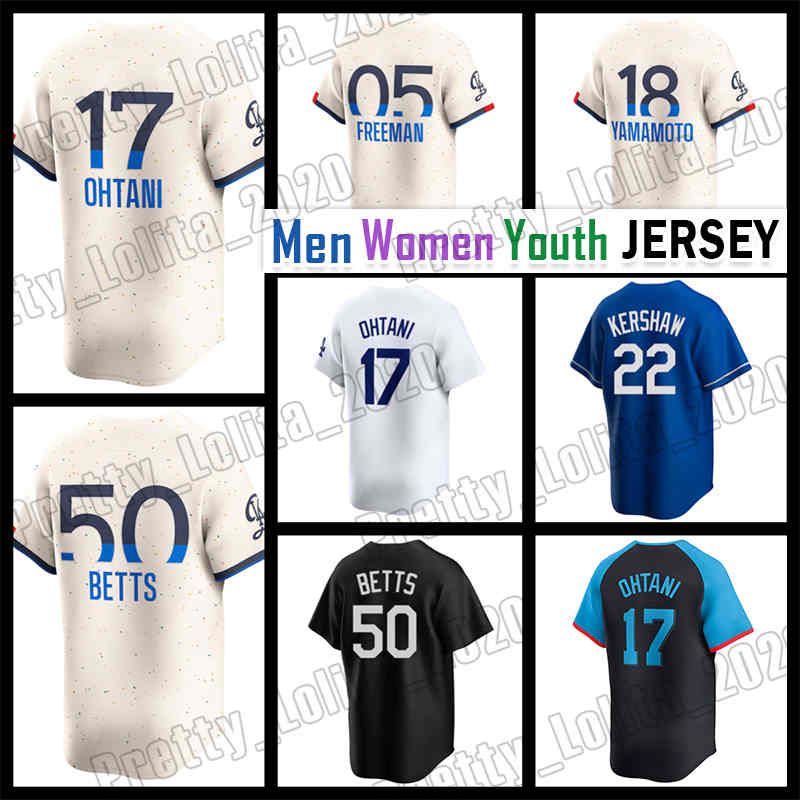 17 Shohei Ohtani Baseball Jersey Mookie Betts Freddie Freeman Yoshinobu Yamamoto Clayton Kershaws Teoscar Enrique Hernandez Chris Taylor James Outman Blake Snell