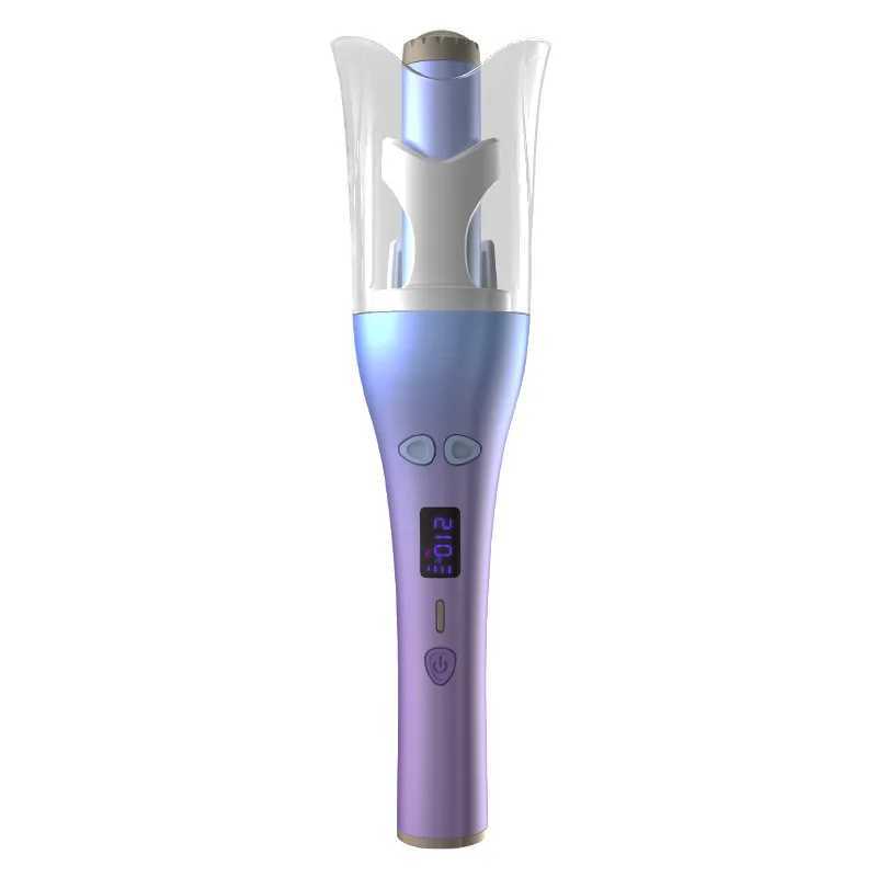 New Arrival New Automatic Clockwork Anti Clockwork Rotation LED Display Screen Temperature Adjustable Wave Curling Iron Rod Curling Machine Z241022