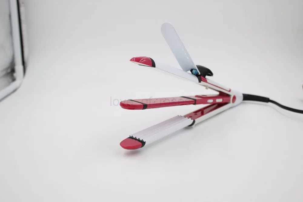 Hair curler hair straightening ceramic glaze electric plywood volume and three straight on hair sticksM240709