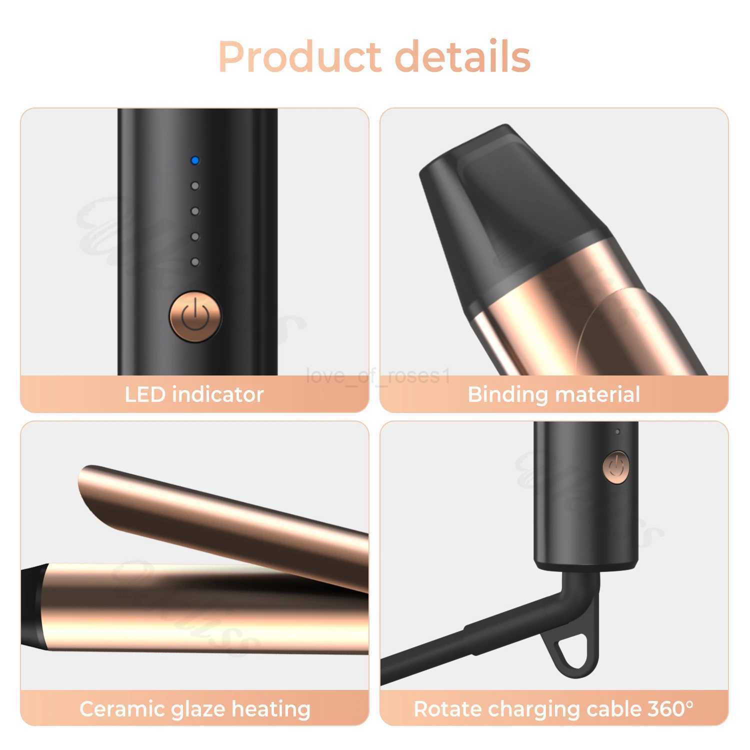 1 Inch Curling Iron Curling Wand with Ceramic Coating Barrel Professional Hair Curling Iron Dual Voltage Curling IronM240709