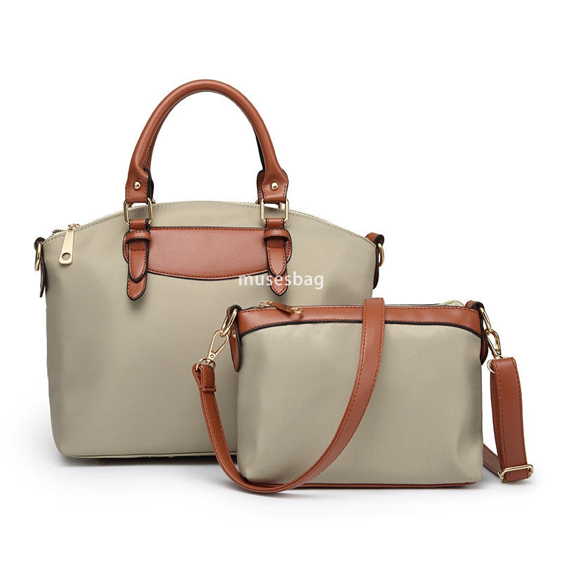 Summer New Oxford Cloth Mother Bag Handbag Korean Edition Easy to Wear Large Capacity Dumpling Bag Women's One Shoulder Cross Shoulder Bag