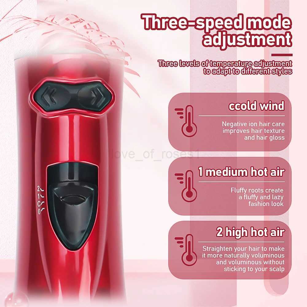 Straightener Curling Brush Rotating Electric Hair Dryer Styling Hot Air Constant Temperature Heating Negative Ion Styler CombM240709