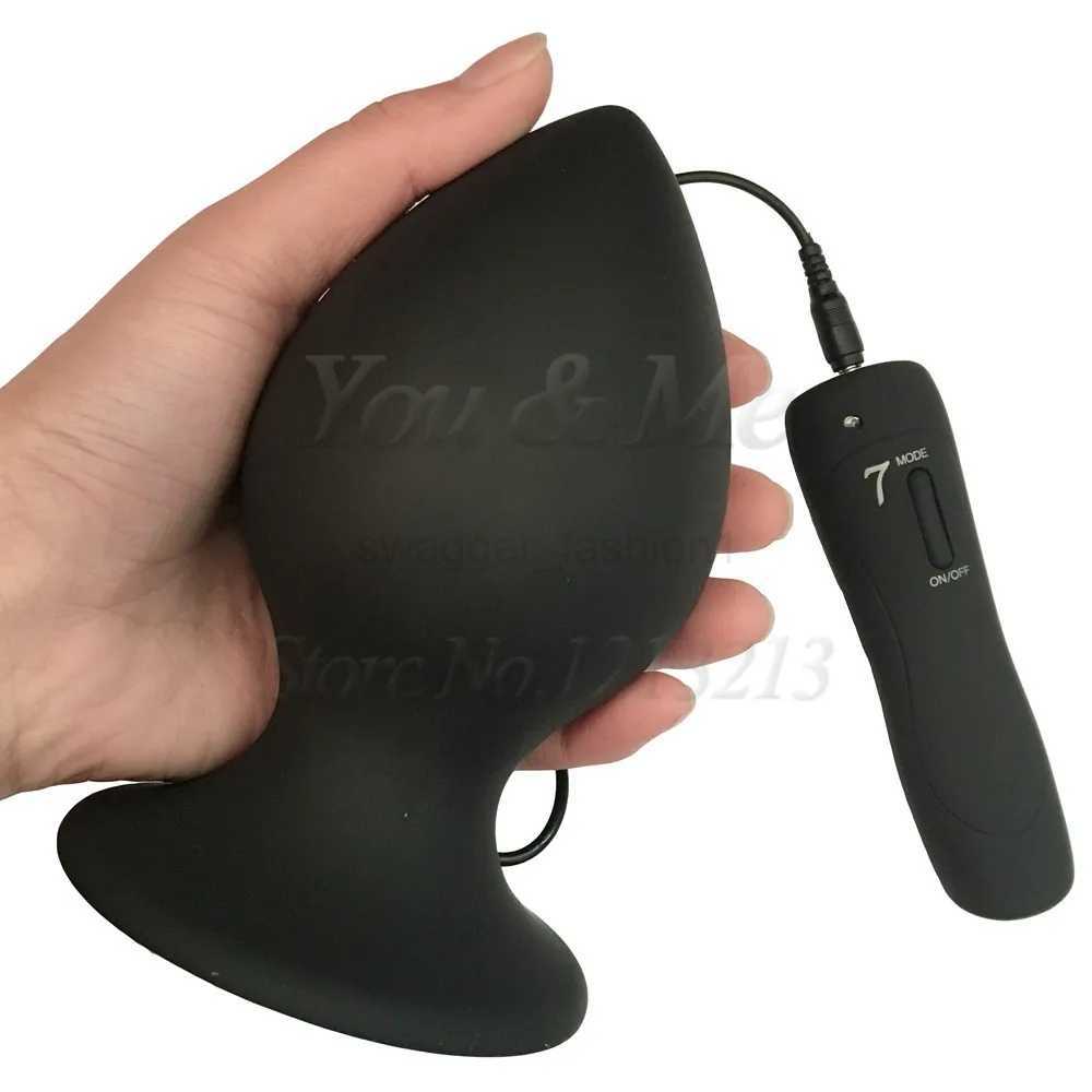 Large Anal Vibrator Sexe Toys Women Men Silicone Super Big Butt Plug Huge Anal Plug Unisex Anus Expansion Erotic Toys Sexe ProductB240708B240708