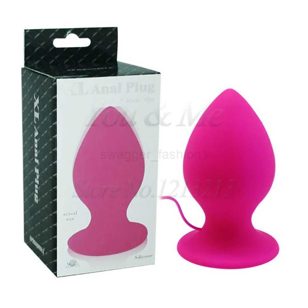 Large Anal Vibrator Sexe Toys Women Men Silicone Super Big Butt Plug Huge Anal Plug Unisex Anus Expansion Erotic Toys Sexe ProductB240708B240708