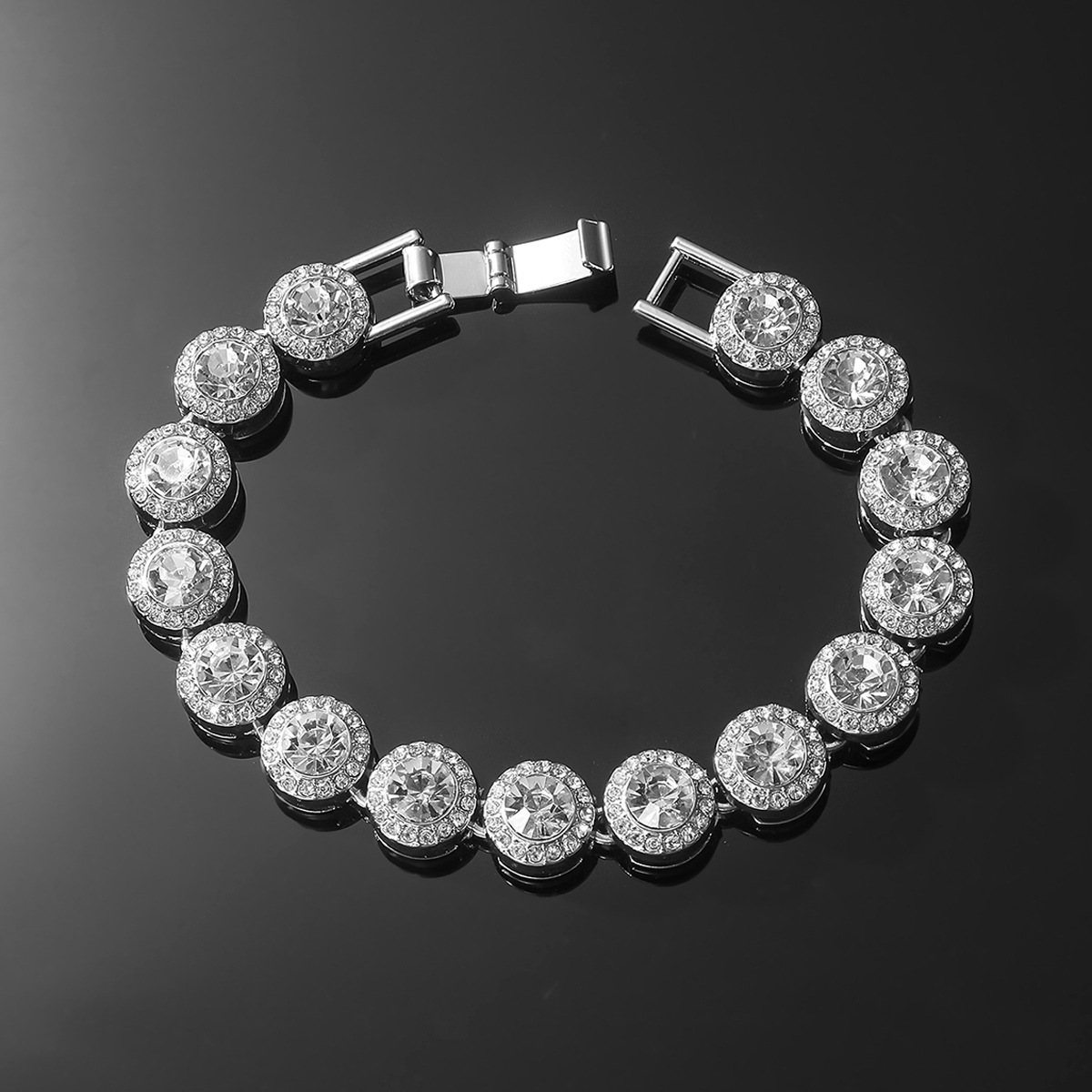 Luxury woman angelic moissanite bracelet modern fashion diamond designer jewellery plated silver necklace classical good quality zl212 H4