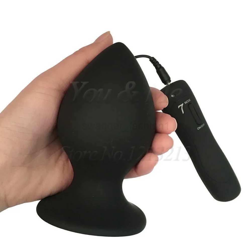 Large Anal Vibrator Sexe Toys Women Men Silicone Super Big Butt Plug Huge Anal Plug Unisex Anus Expansion Erotic Toys Sexe ProductB240708B240708