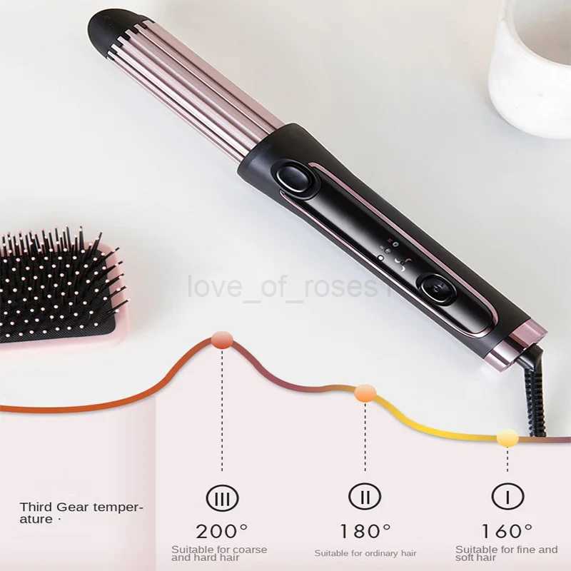 2in1 Cool Air Electric Hair Curling Iron Ceramic PTC Fast Heating 3 Gears Straighten Curling Dual Use Hair Wand With Air DuctingM240709