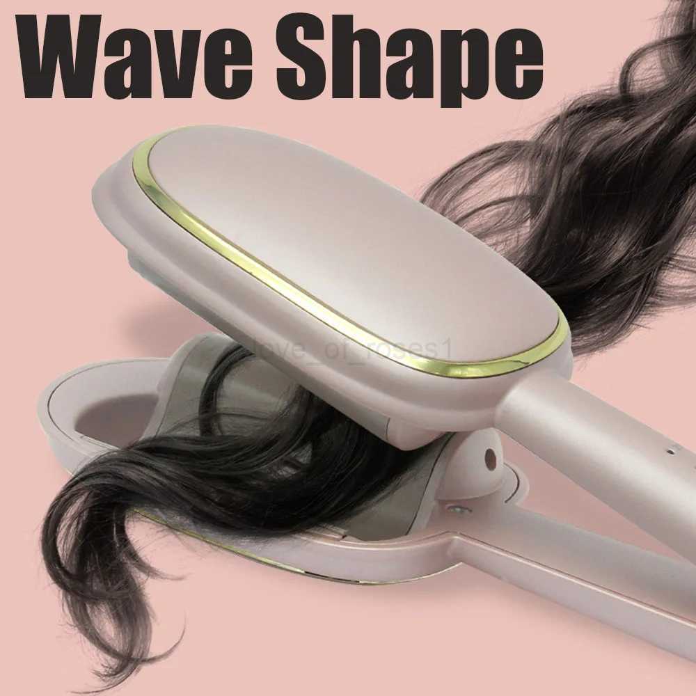 2 Barrels Roll Portable Professional Ceramic Tourmaline Hair Roller Curling Iron Curl Deep Waver Curler Perm Splint StylerM240709