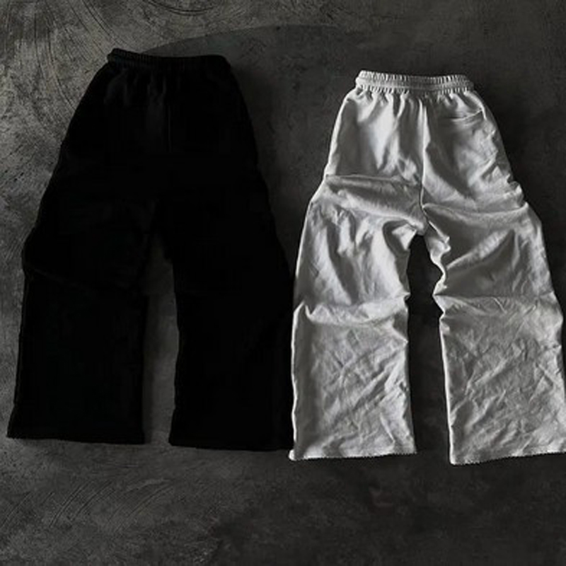 Men's Pants Streetwear Y2K Sweatpants Mens Harajuku Hip Hop Letter Embroidery Baggy Casual Elastic Waist Jogging Z260315