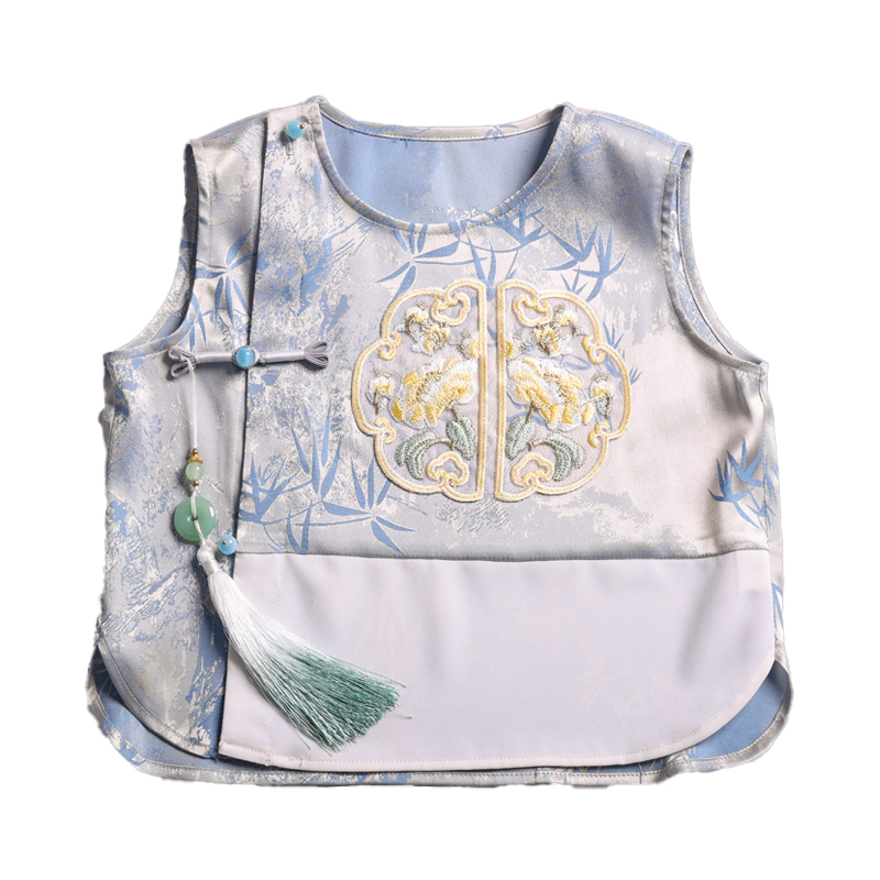 Children's new product, new Chinese style short sleeved two-piece set, children's clothing