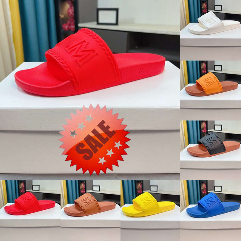 Stereoscopic Relief Letters Designer Slippers For Mens Summer Slides Visetos Printing Sliders Pool Beach Room Sandals Flat Heels Rubber Claquette mules shoes hot