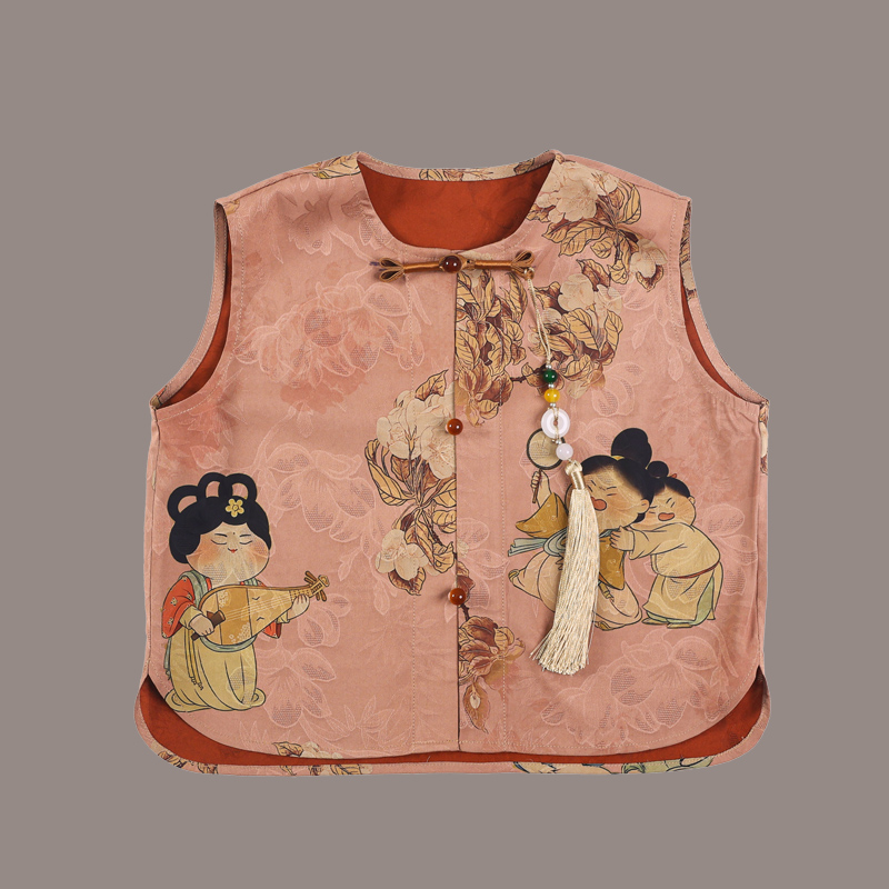 New Netflix customized new Chinese Tang suit Hanfu short-sleeved suit