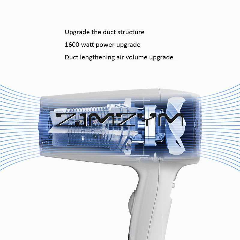 1600W Hotel Hair Dryer Wall Mounted High-Power Hot And Cold Hair Dryer For Hotel Home Bathroom Drying ToolsCL240710