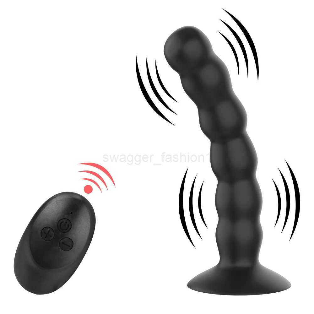 10 Modes Vibrator Wireless Remote Control Sexe Toys for Women Men Vagina Prostate Massage Strong Suction Cup Anal Beads Butt PlugB240708