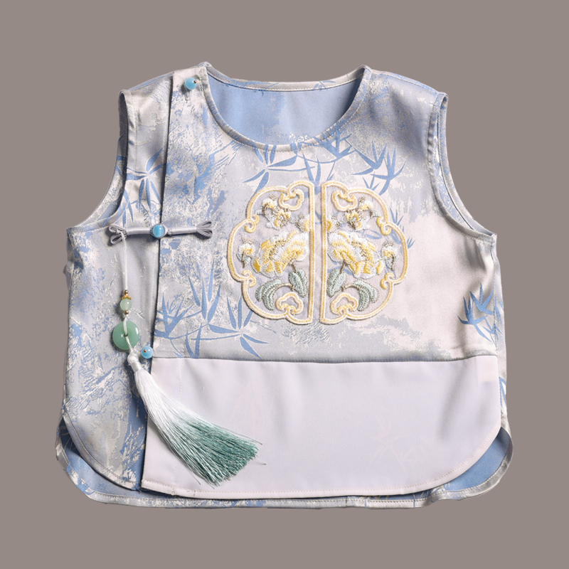 Children's new product, new Chinese style short sleeved two-piece set, children's clothing