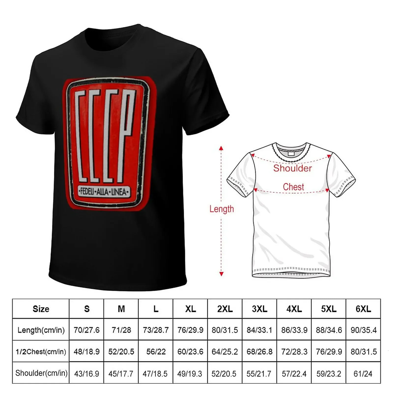 CCCP Fedeli Alla Linea TShirt vintage clothes sports fans blanks tops tshirts for men 240627