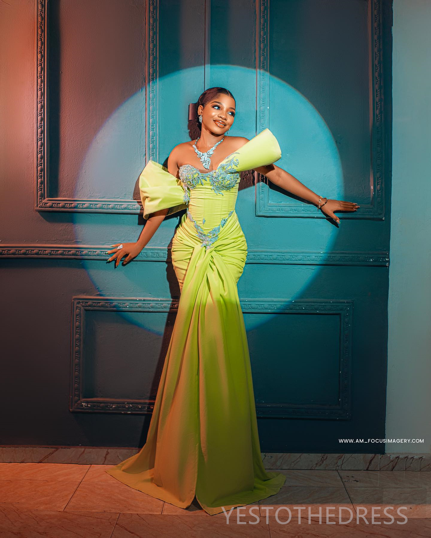 R&W 2024 Plus Size Green Prom With Detachable Portrait Necke Mermaid Promdress Evening Formal Gowns Appliqued Beaded Birthday Dress Vestido De Sorri A