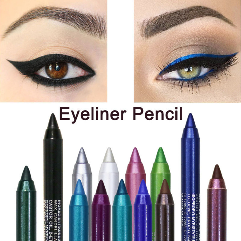 Makeup Long-lasting Not Blooming Eyeliner Pencil Waterproof Pigment Eyeshadow Eye Liner Pen Women Fashion Color Make Up Tools 240709