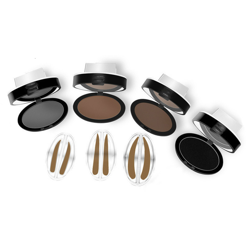 Natural Arched Eyebrow Stamp Brow Stamps Powder Pallette Delicated Beauty Makeup Tool Eyebrow Powder seal P367 240709