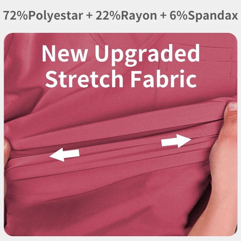 High Quality Unisex Scrubs Uniform Nurse Suit Pet Beauty Shop Sets Spa Uniforms Womens Scrub Sets Work Wear Oversized 240704