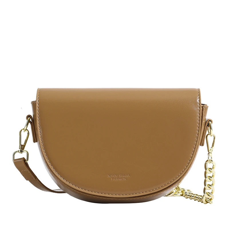 Solid PU Chains Zipper Fashion Flap Shoulder Bags 2024 High Quality Hasp Versatile Crossbody Bag for Women H7.10#50
