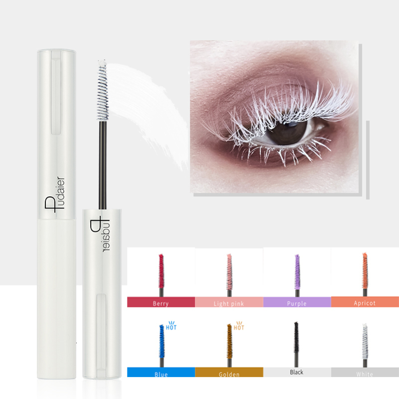 Fashion White Mascara Makeup 4D Silky Natural Long Lash Mascara Waterproof Mascara Extension Thick Lasting Curling Mascara Rimel 240709