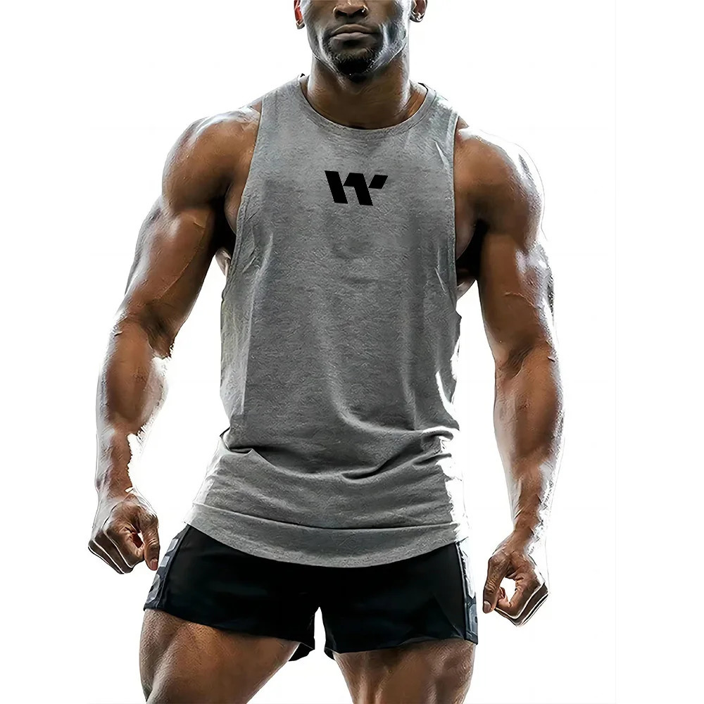 y2k Belly Outdoor Sports Gym Mens vest Summer Fashion Sleeveless shirt Color vest Hip Hop Tracksuit tops Small icon print 240703