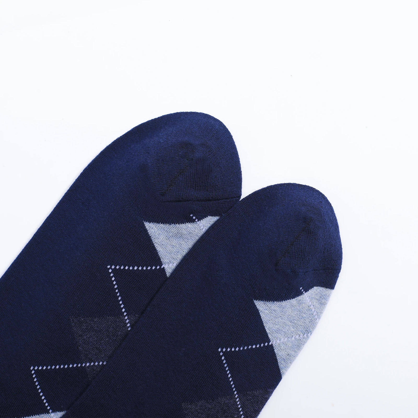 5 Pairs Mens Dress Socks Plus large SizeHigh Quality Combed Cotton Crew SocksBlack Cool Argyle Breathable Casual Socks for men 240703