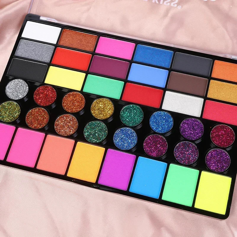Face Body Painting MakeUp Face Color Eye Shadow Easy To Clean Makeup Body Paint Festival Halloween Makeup Body Paint Wholesale 240709