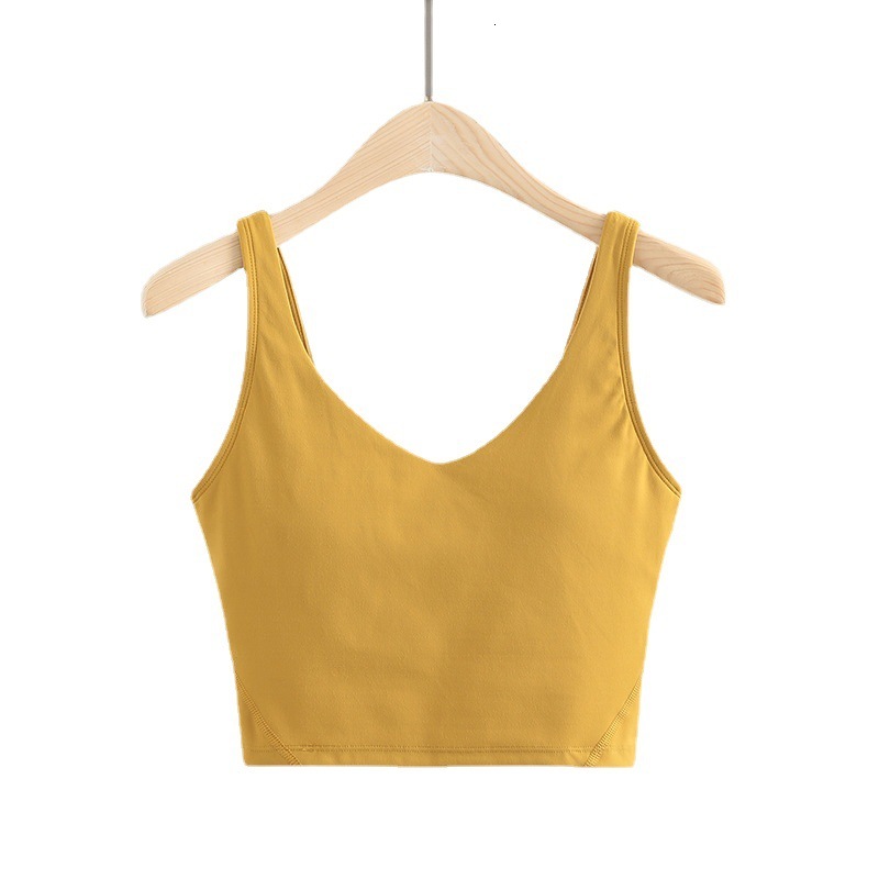 2024 Yoga suit women's sports bra beautiful back running top thin fitness bra fitness vest F7.9#40