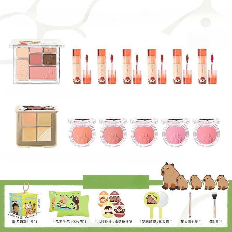 Judydoll Gift Box Full Makeup Set Long Lasting Eye Shadow Palette Lip Mud Powder Blusher Makeup Kit Full Professionalzxx240709