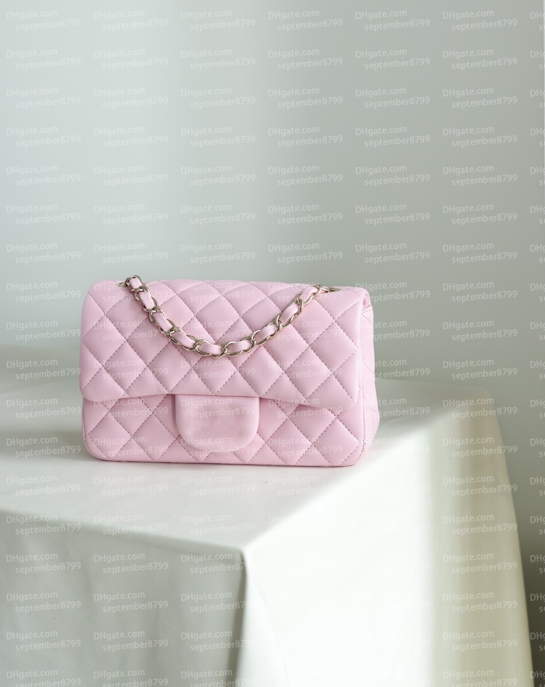 24s Handbag Flap Bag 10A Top Quality Women Luxury Genuine Leather Classics Chain Crossbody Bag New Cherry Blossom Pink Shoulder Bag Designer Bag 20cm Purse With Box