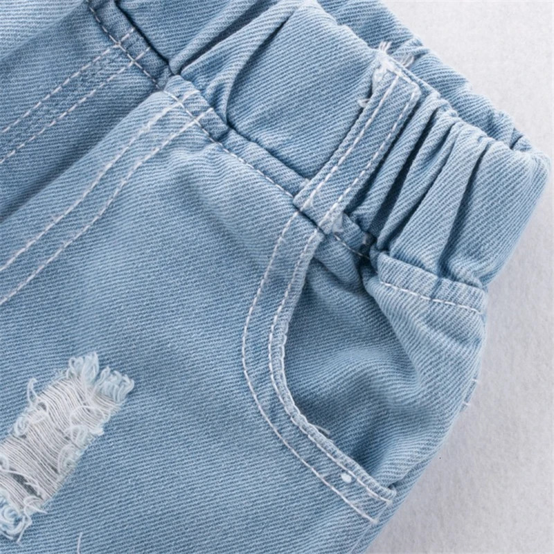 COOTELILI Kids Boys Jeans Children Boys Clothes Denim Toddler Jeans Distrressed Toddler Baby Girl Clothes Spring Clothing 240703