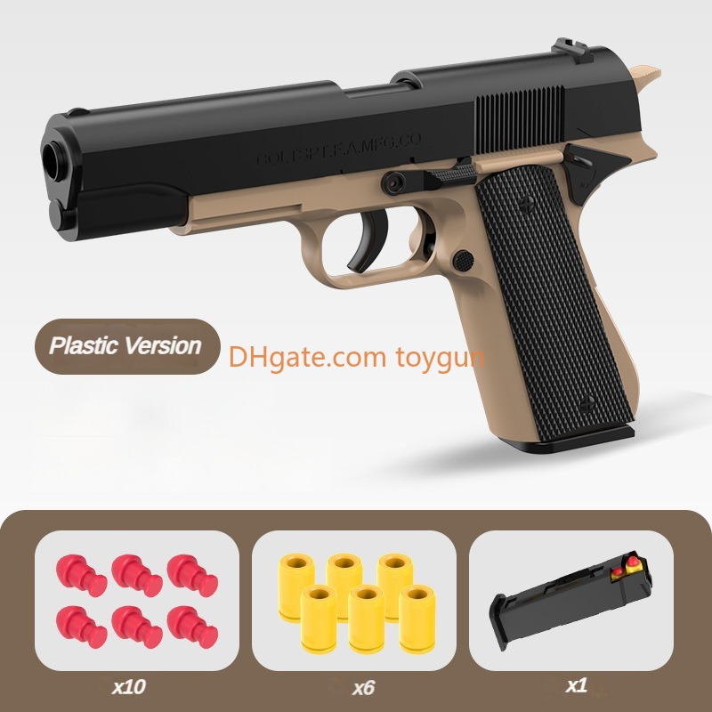 G21 Pistol Toy Guns Blaster Soft Bullet Pneumatic Blowback Toy Gun For Boys With Bullets Adults Outdoor CS Birthday Gifts