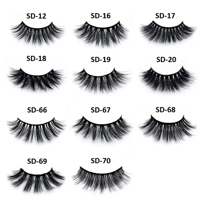 20 Styles 3D Eyelashes Makeup Mink False Lashes Soft Natural Thick Extension Beauty Tools
